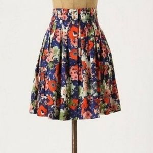 Anthropologie Floral Skirt